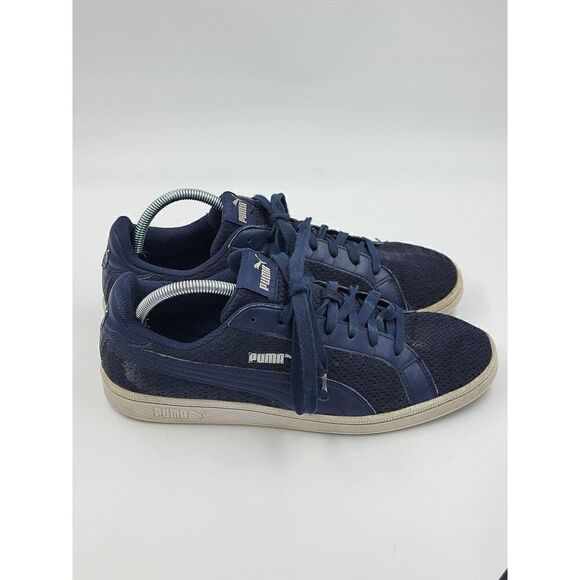 PUMA SMASH KNIT FASHION SNEAKERS MEN SHOES BLUE/WHITE 365458-04 SIZE 10 - Picture 1 of 8